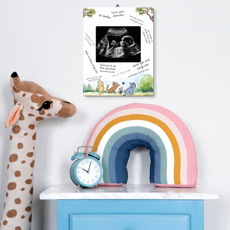 Hatzelou Baby Shower Sign Picture Frame - Sonogram Picture Frame & Guest Book Frame - Cute Animals Decor for Baby Shower Party Supplies - Gender Reveal - Image 4